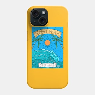 Sunset Beach Hawaii Phone Case