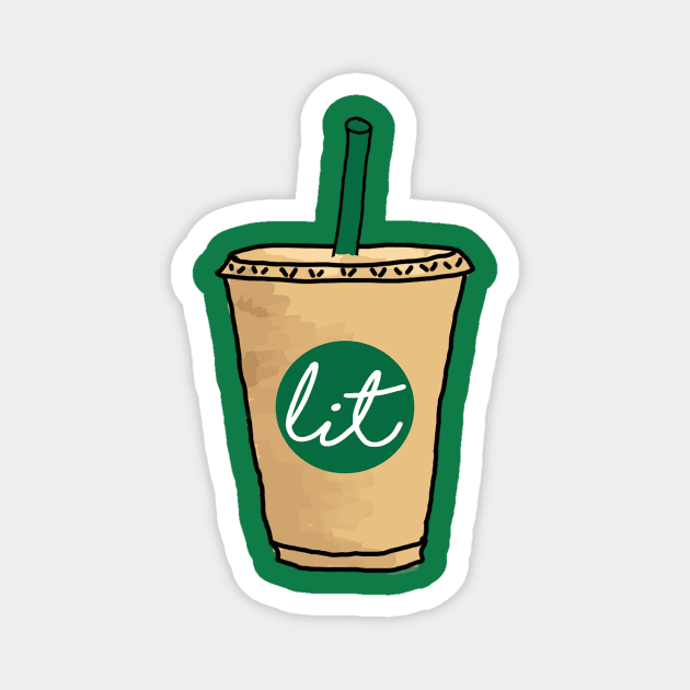 Lit Coffee Magnet by lolosenese