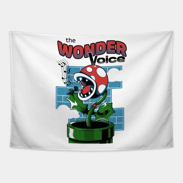 The wonder Voice Carnivorous Flower Tapestry by LtonMatheus