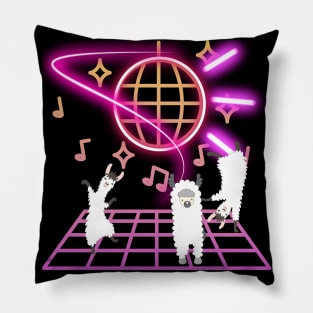 Dancing Lamas , Birthday Party Pillow