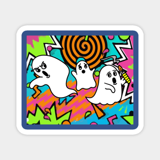 Funny Little Ghosts Halloween Magnet