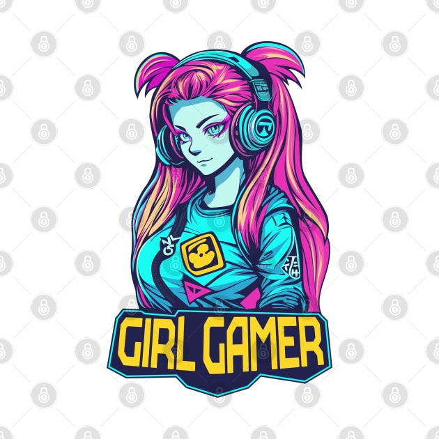 Girl gamer. by art object