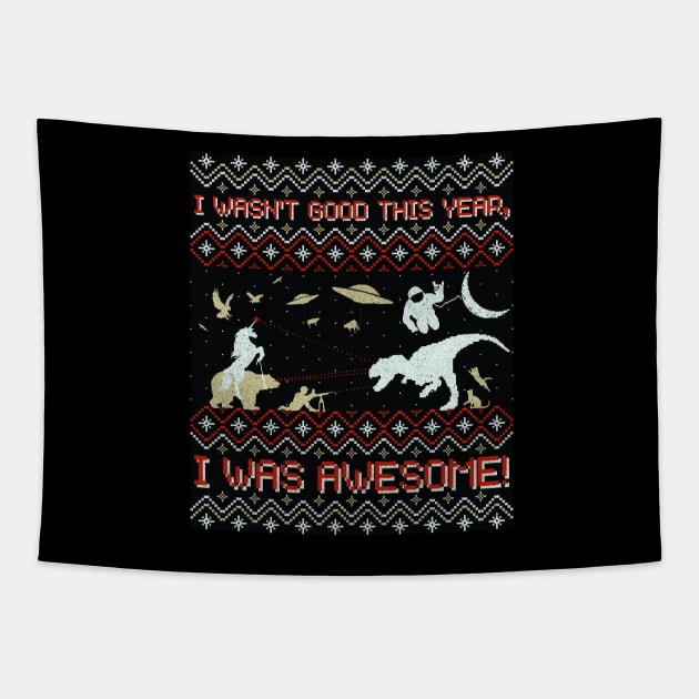 EPIC XMAS SWEATER!!! (v2) Tapestry by BeanePod