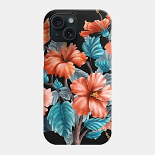 Hibiscus heart Phone Case