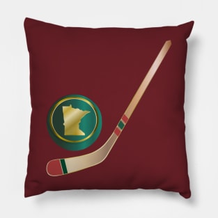 NHL - MN Gold Wheat Red Green Pillow