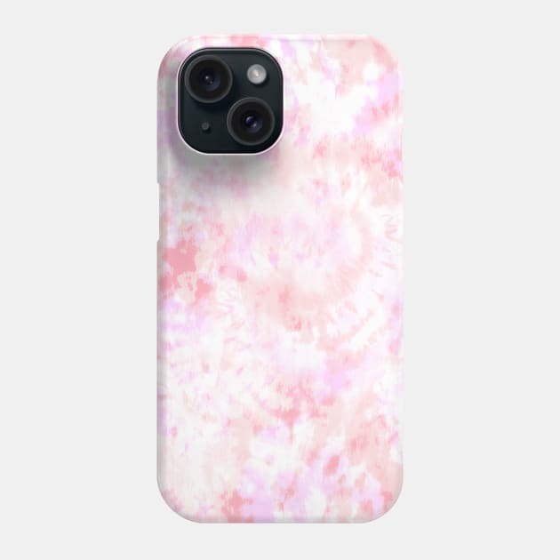 Blush and Pink Tie-Dye Phone Case by Carolina Díaz