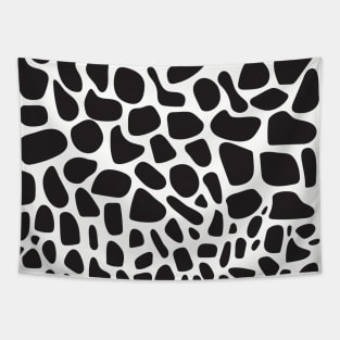 moo moo print in black and white Tapestry