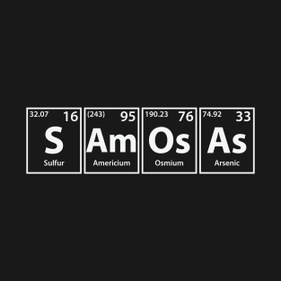 Samosas (S-Am-Os-As) Periodic Elements Spelling T-Shirt