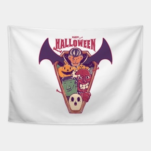 HAPPY HALLOWEEN - GHOST PARTY Tapestry