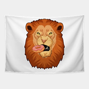 Lion with Donut Tapestry