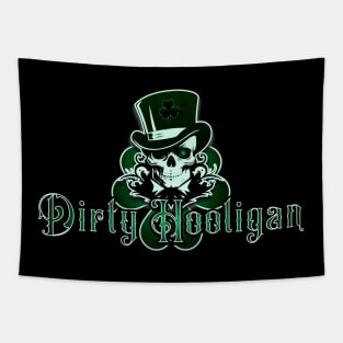 Dirty Hooligan Clover Logo Tapestry