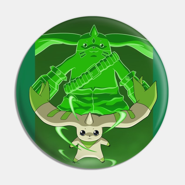 Terriermon DIgivolution Pin by MEArtworks