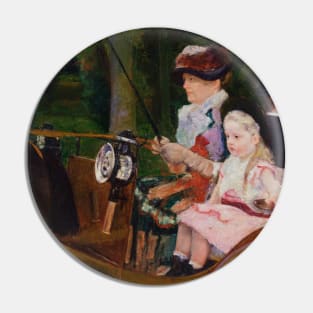 A Woman and a Girl Driving by Mary Cassatt Pin