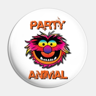 Party Animal Muppet - Orange Pin