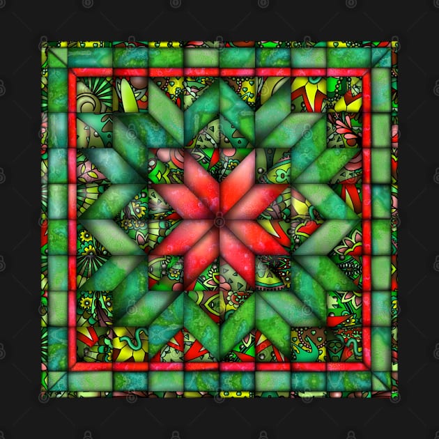 Christmas quilt by Zodiart
