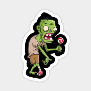 Zombie And Lollipop Magnet