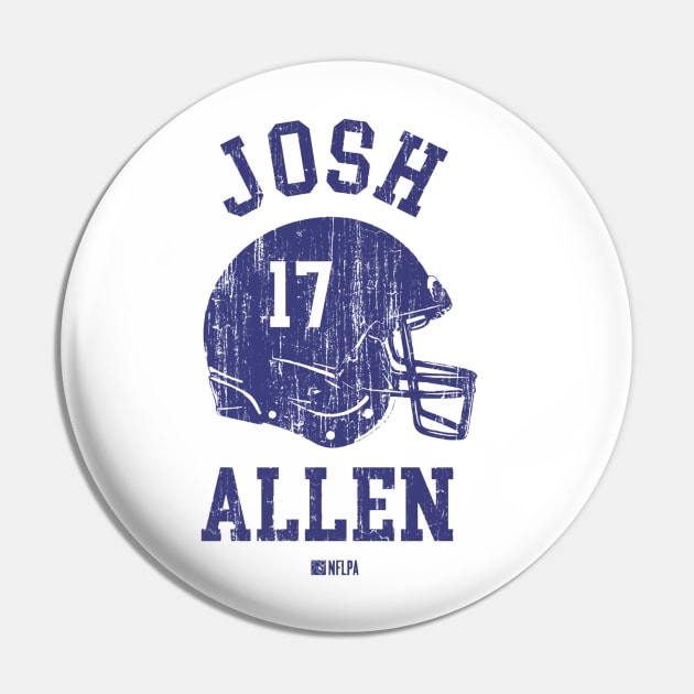 Josh Allen Buffalo Helmet Font Pin by TodosRigatSot