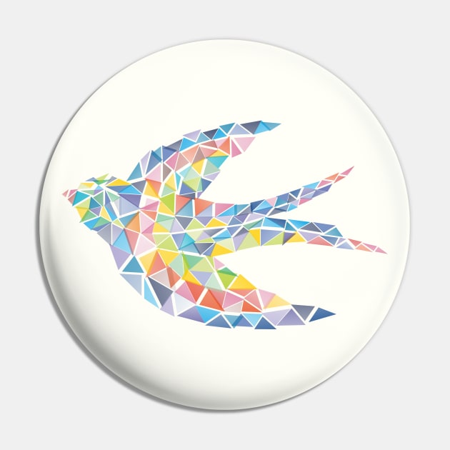 Triangled Swallow Pin by XOOXOO