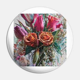 Tulips and  roses Pin