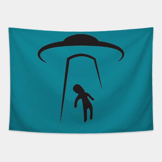 UFO Chronicles Podcast - Abduction Logo Tapestry by UFO CHRONICLES PODCAST