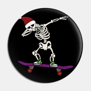 SANTA SKATE Pin