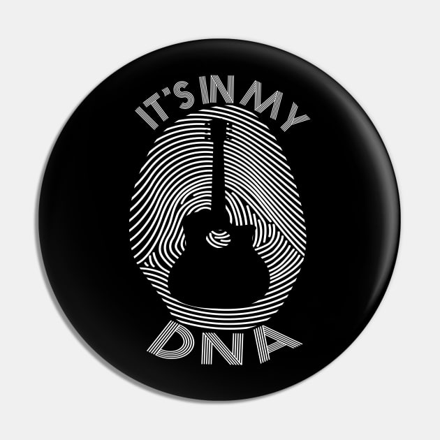 Guitar It's in my dna fingerprint gift idea Pin by HBfunshirts