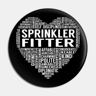 Sprinkler Fitter Heart Pin