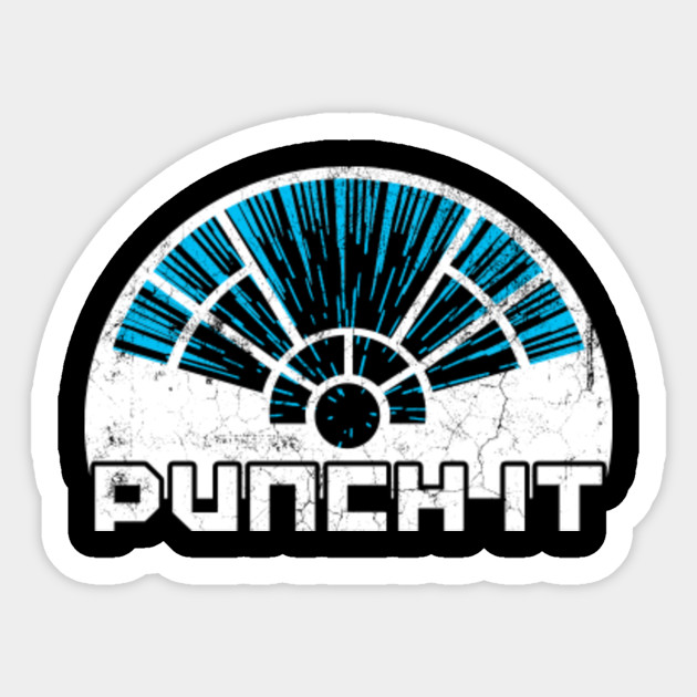 Punch It Pop Culture Series Dopeyart Star Wars Millennium Falcon Hyperspace Sticker Teepublic