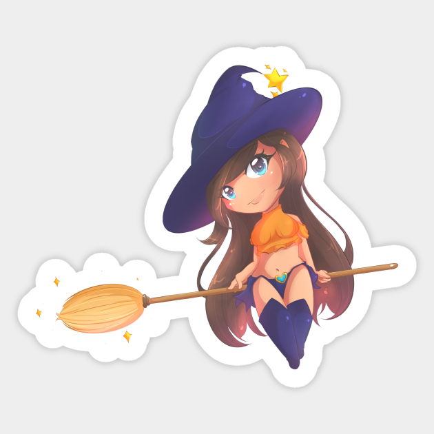 Chibi Witch Queenofart Chibi Sticker Teepublic Also, find more png clipart about. chibi witch queenofart