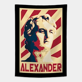 Alexander The Great Retro Propaganda Tapestry