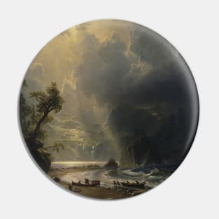 Puget Sound on the Pacific Coast by Albert Bierstadt Pin