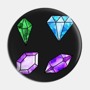 Gemstone sticker pack Pin