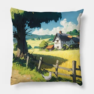 Farmhouse - Postcard Series Pillow