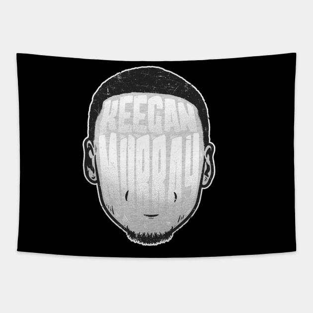 Keegan Murray Sacramento Player Silhouette Tapestry by danlintonpro