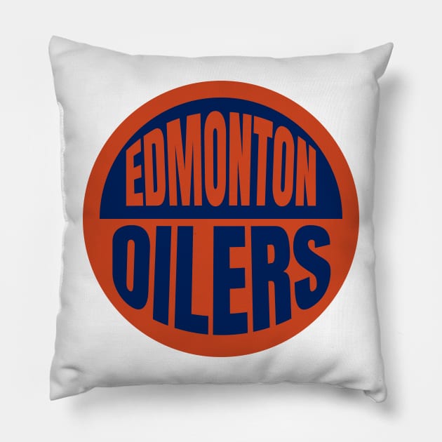 oilers edmonton Pillow by Alsprey31_designmarket