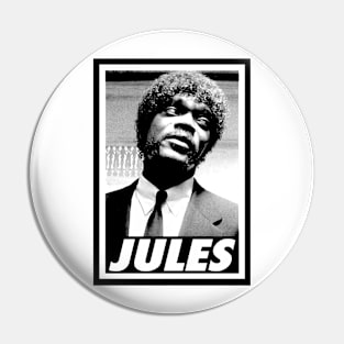 Jules - Portrait retro Pin