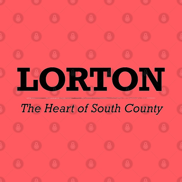 Lorton, Heart of South County - Black Print by Swift Art