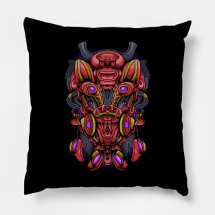 cat mecha robot Pillow