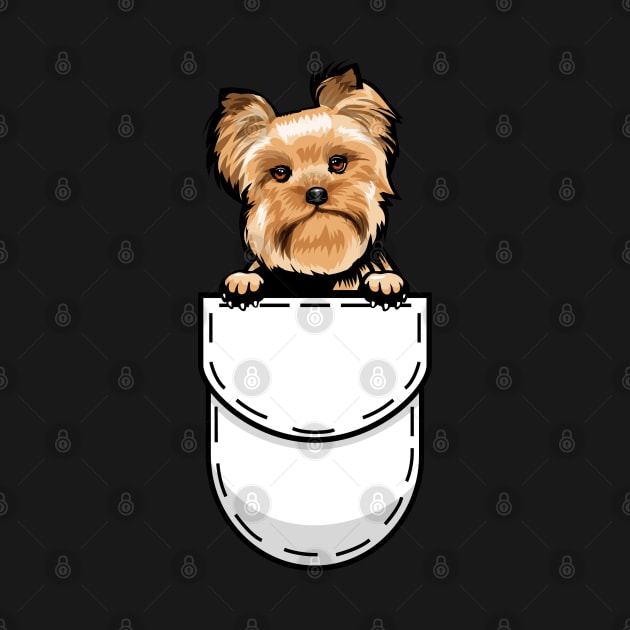 Funny Yorkshire Terrier Pocket Dog by Pet My Dog