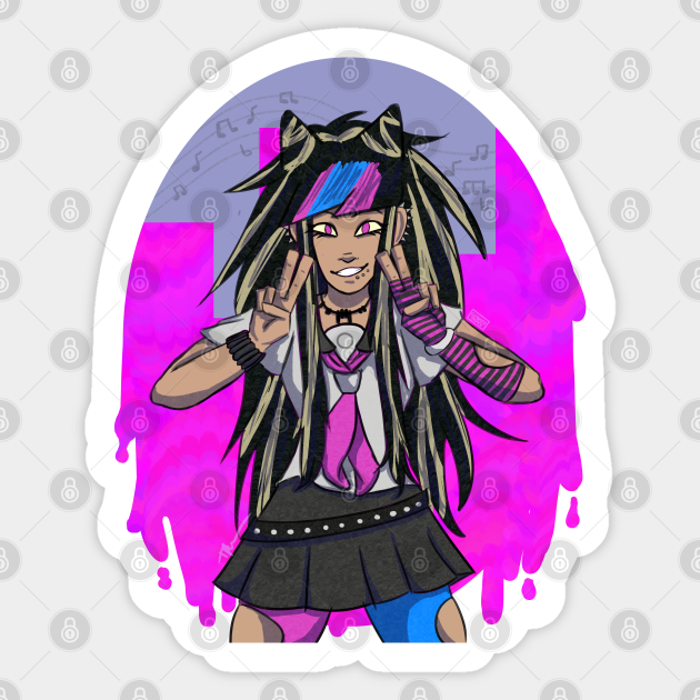 Ibuki Mioda Danganronpa Sticker Teepublic Well i've modified all of them slightly so if you want i could send you all the files directly. ibuki mioda