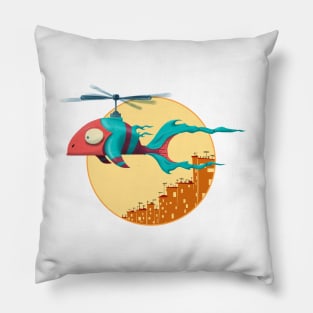 Dimitri the Flying Fish Pillow