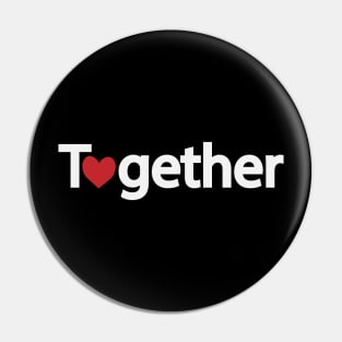 Together artistic text design Pin