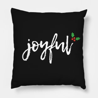 Group Tee, Holiday Party Family Reunion - Joyful Pillow