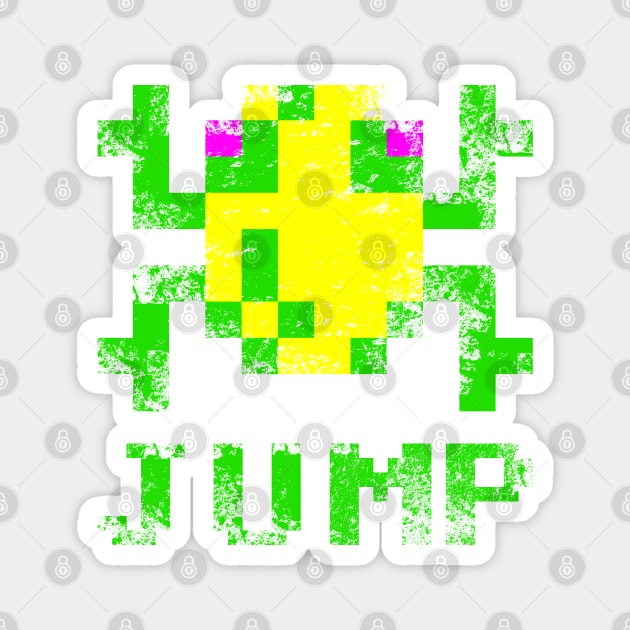 Frogger jump Magnet by Nerd_art