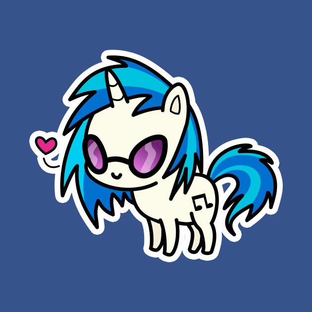 DJ Pon-3 chibi by Drawirm