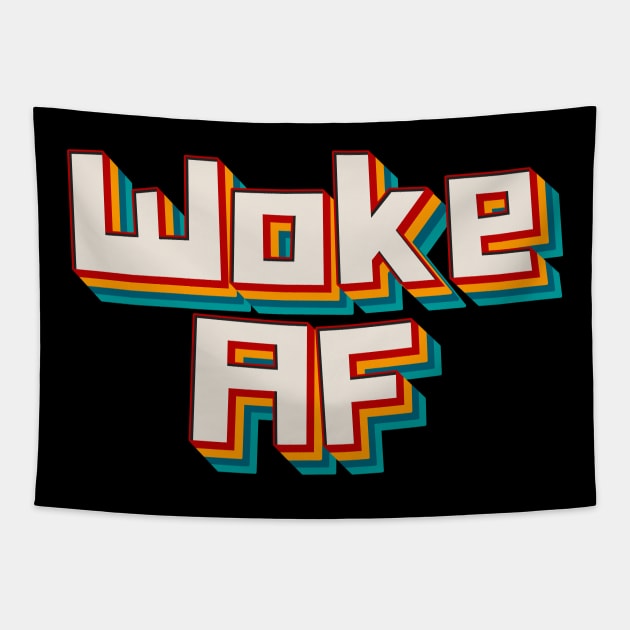 Woke AF Tapestry by n23tees