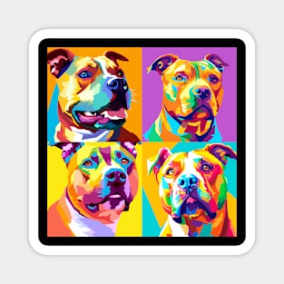 American Staffordshire Terrier Pop Art - Dog Lover Gifts Magnet