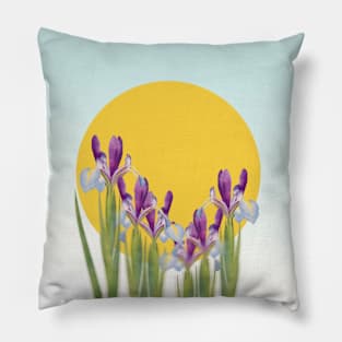 Flowers in Sunlight III Pillow