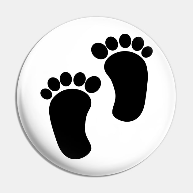 Baby Feet - Pregnant Gift Pin by KC Happy Shop