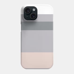 A prime combination of Very Light Pink, Philippine Gray, Silver and Lotion Pink stripes. Phone Case